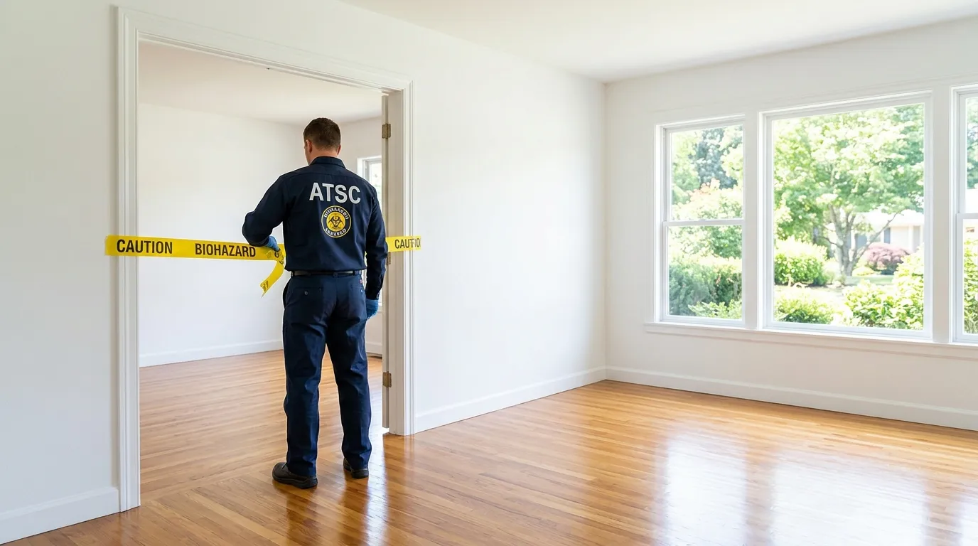 Certified biohazard cleanup crew performing Trauma Scene Cleanup in Rowland Heights