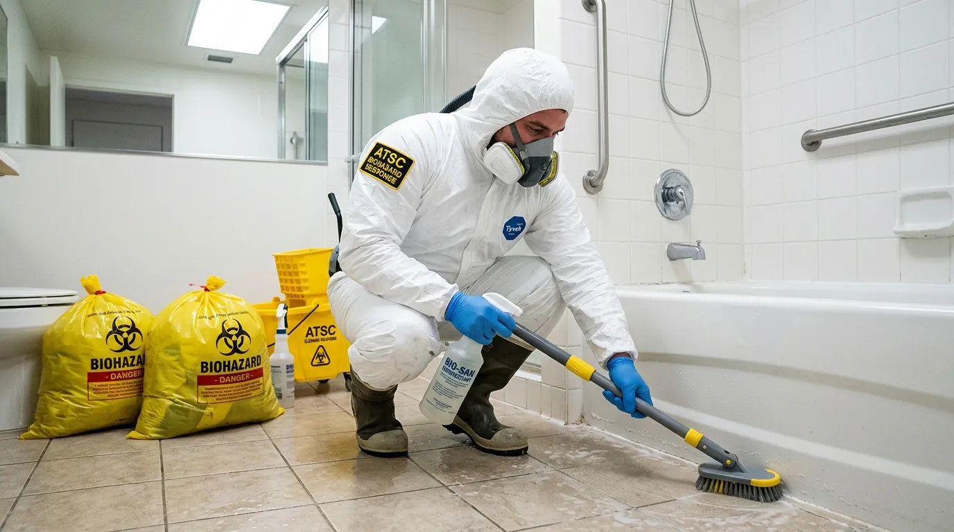 Decontamination equipment deployed for Blood Cleanup in Rowland Heights
